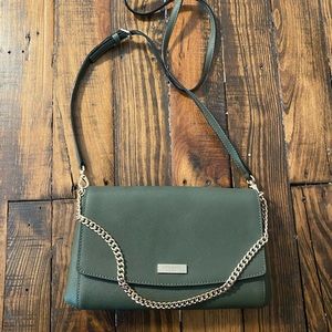 Green Kate Spade Crossbody with Chain